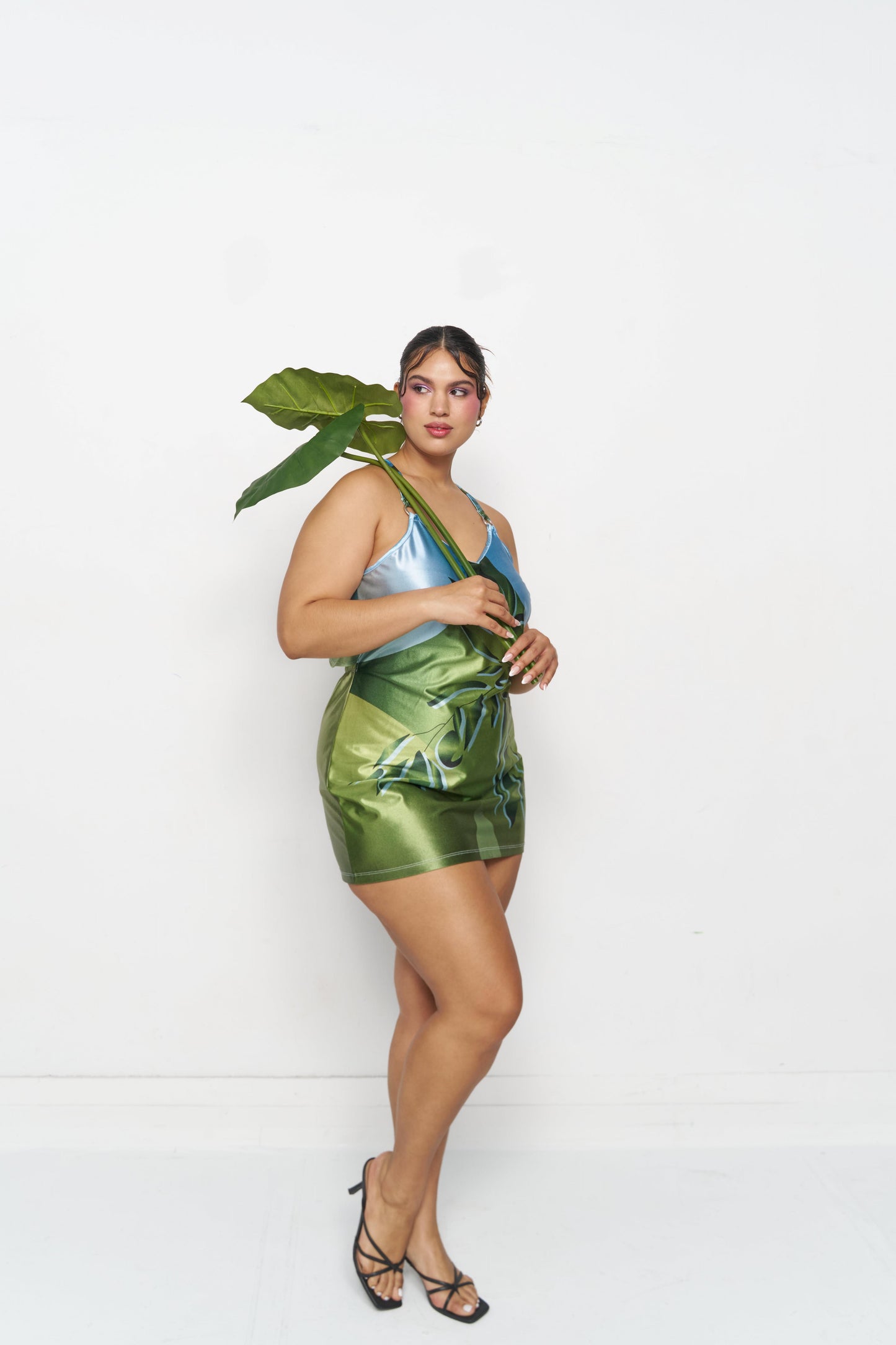 Verde Luz Mini Cross Back Dress